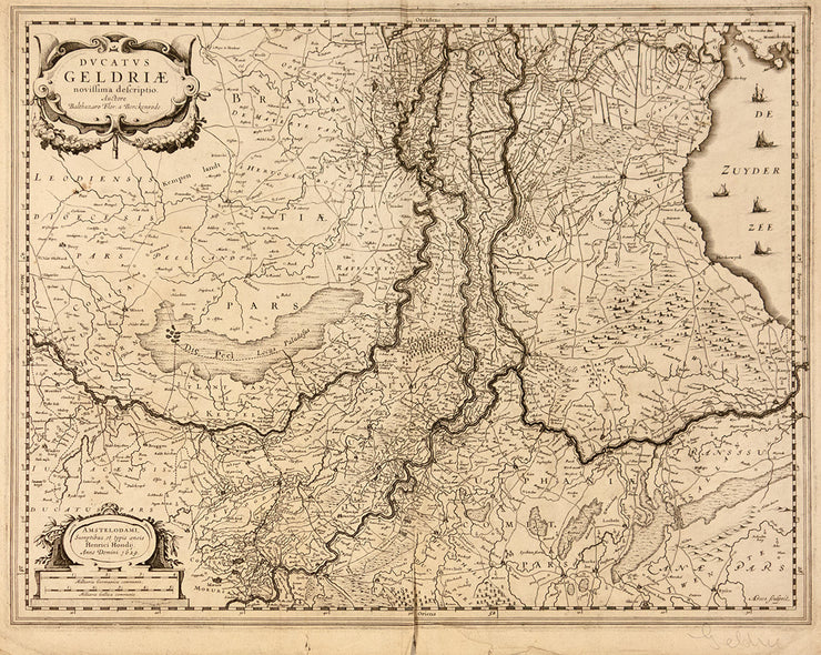 Ducatus Geldriae Novillima Deferiptio. by Maps, Views, and Charts - Davidson Galleries