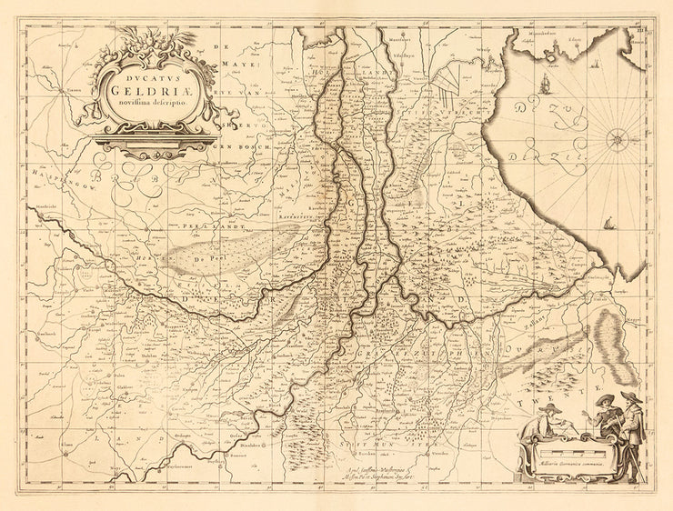 Ducatus Geldriae Novillima Deferiptio by Maps, Views, and Charts - Davidson Galleries
