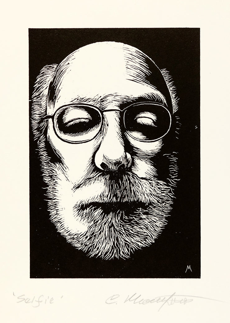 Selfie (of the Artist) by Carl V. Montford - Davidson Galleries