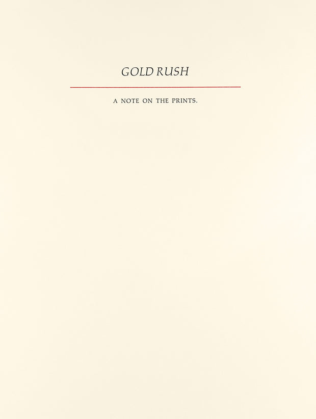 Gold Rush (Portfolio of 25 Wood Engravings) by Barry Moser - Davidson Galleries