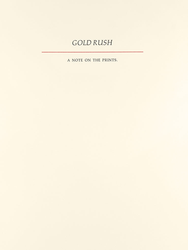 Gold Rush (Portfolio of 25 Wood Engravings) by Barry Moser - Davidson Galleries