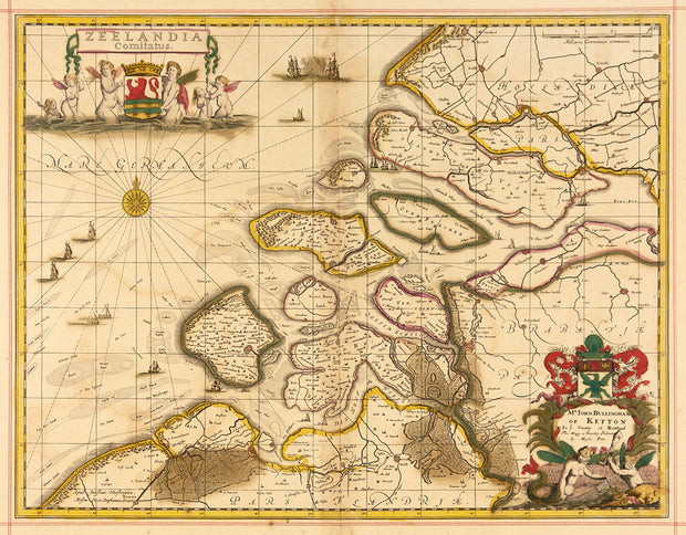 Map Zeelandia Comitatus by Maps, Views, and Charts - Davidson Galleries