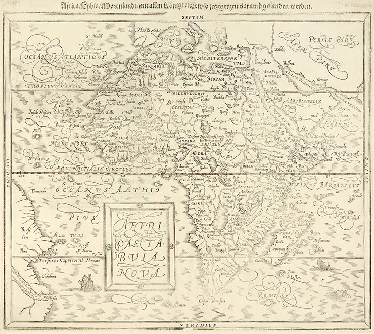 Affricae Tabula Nova by Maps, Views, and Charts - Davidson Galleries