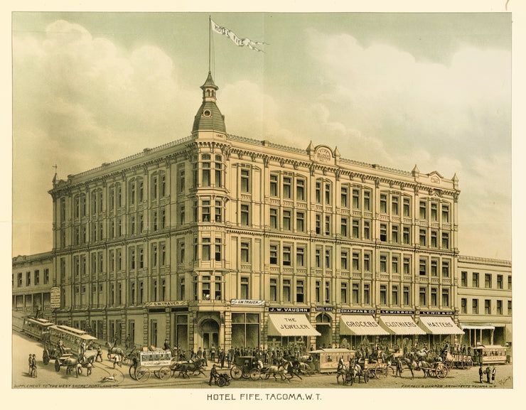 Hotel Fife (Tacoma) by Maps, Views, and Charts - Davidson Galleries