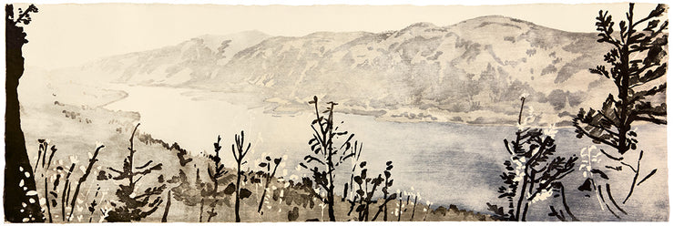 Columbia River in the Afternoon (Grey tones, Blue water variation) by Eva Pietzcker - Davidson Galleries