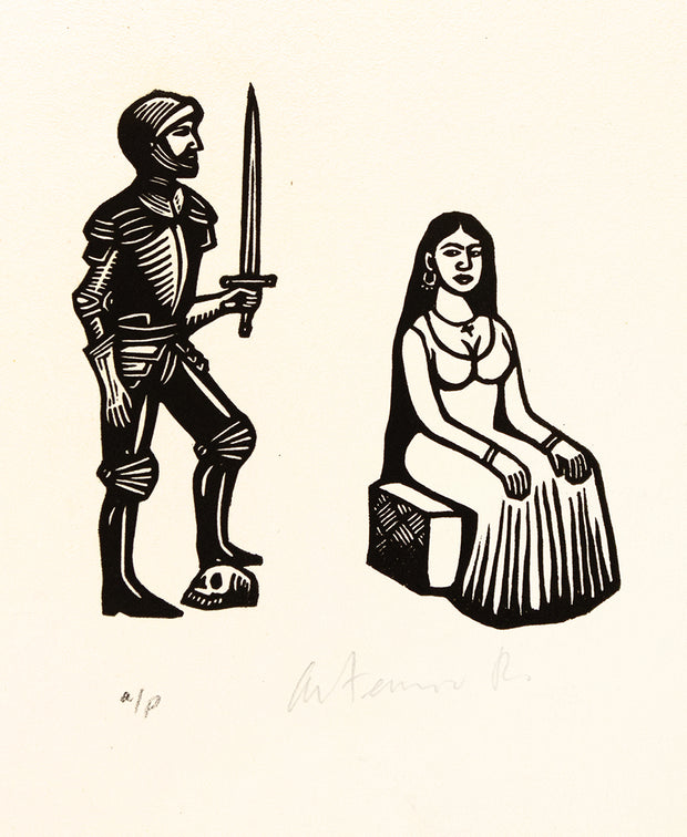 Untitled (Knight and Woman) by Artemio Rodriguez - Davidson Galleries