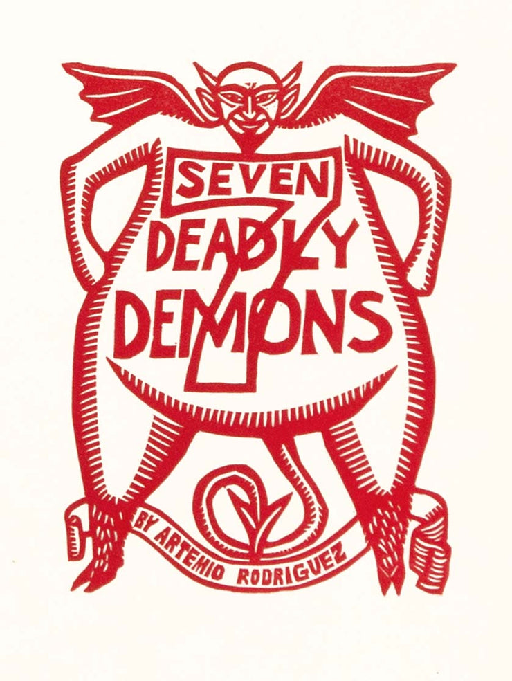 Seven Deadly Demons (Suite of 8 Linocuts) by Artemio Rodriguez - Davidson Galleries