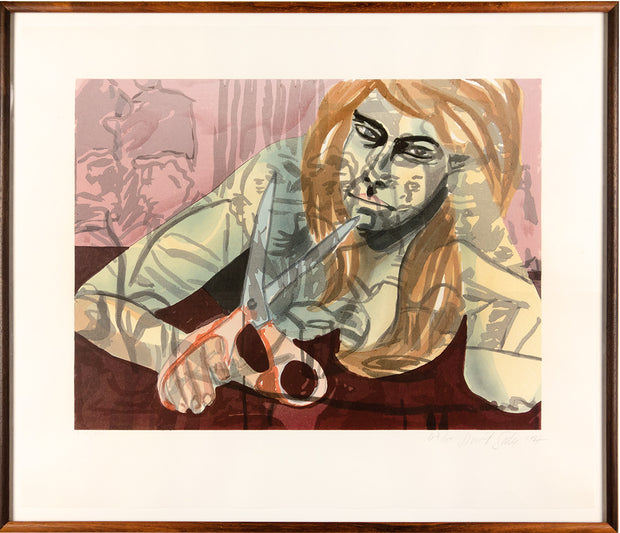 Portrait with Scissors and Nightclub by David Salle - Davidson Galleries