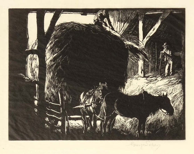 The Hay Barn by George Soper - Davidson Galleries