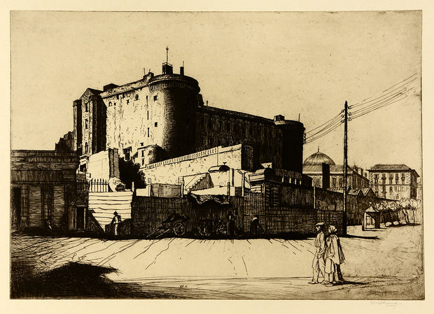 Castel Nuovo, Naples by William Strang - Davidson Galleries