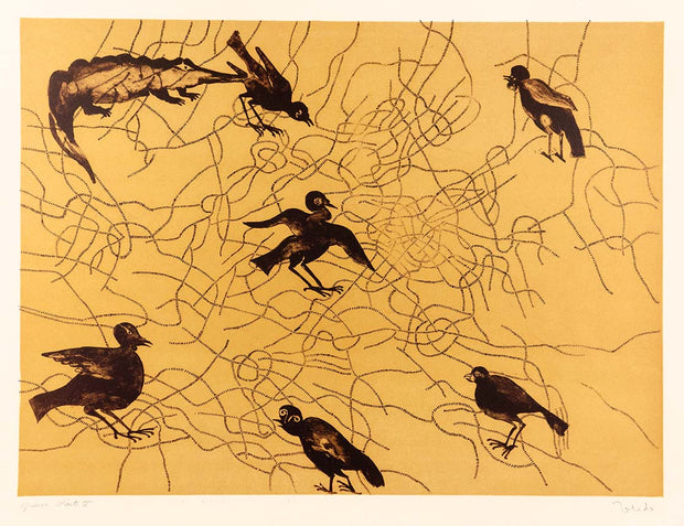 Les oiseaux / Los pájaros (The Birds, Yellow Variation) by Francisco Toledo - Davidson Galleries