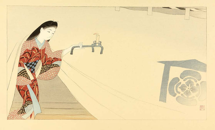 Lady with a Candle by Ishikawa Toraji - Davidson Galleries