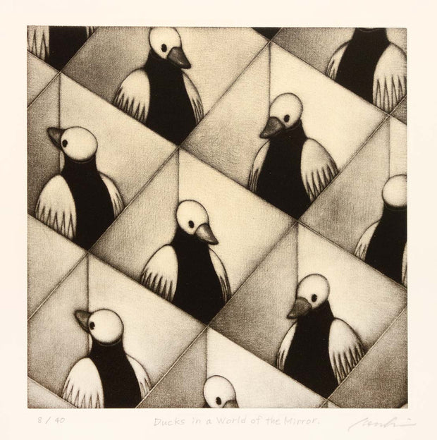 Ducks in a World of the Mirror by Kouki Tsuritani - Davidson Galleries