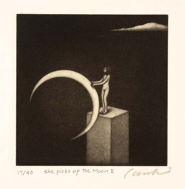 She Picks Up the Moon II by Kouki Tsuritani - Davidson Galleries