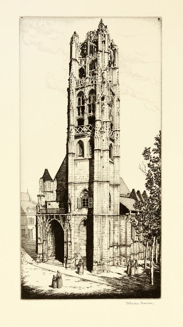St. Laurent, Rouen by Herbert Gordon Warlow - Davidson Galleries