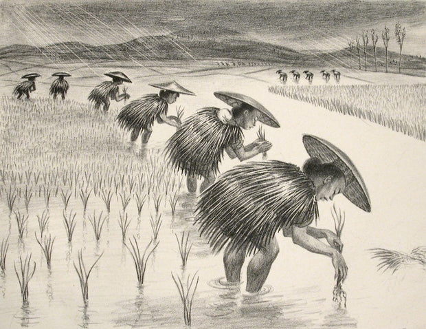 Planting Rice by Howard Baer - Davidson Galleries