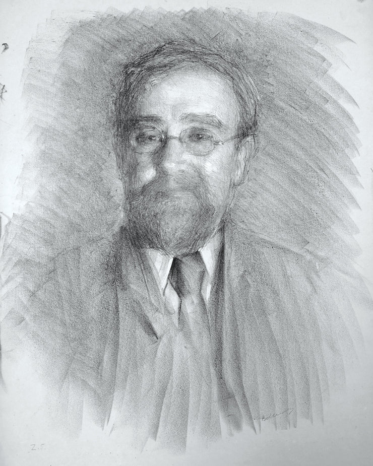 Erwan Berthou, poet by Albert de Belleroche - Davidson Galleries