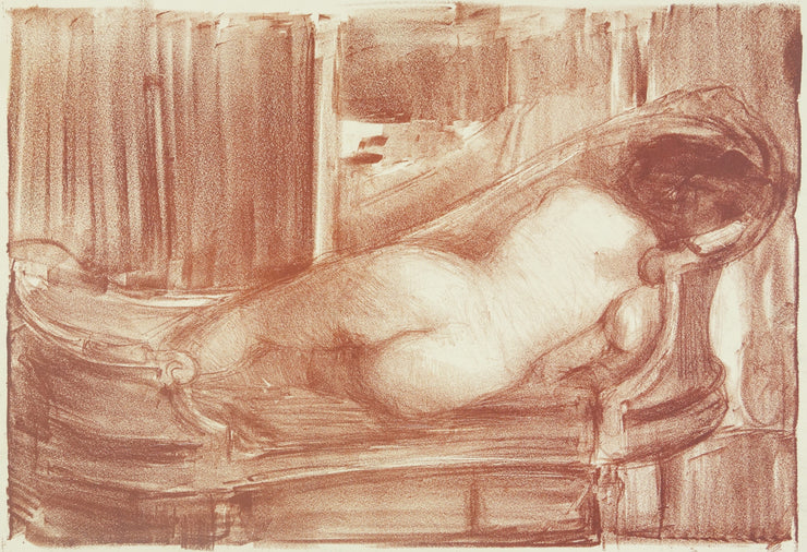 Madame Salvat, Nu sur canapé by Albert de Belleroche - Davidson Galleries