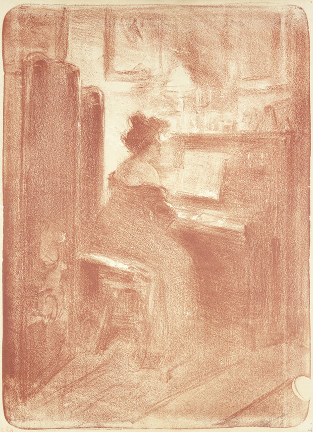 Femme au Piano (Julie de Belleroche) by Albert de Belleroche - Davidson Galleries