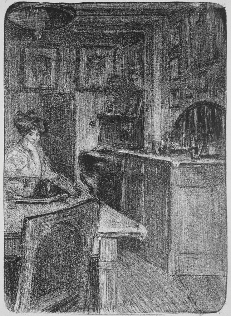 Interior, Julie de Belleroche Seated by Albert de Belleroche - Davidson Galleries