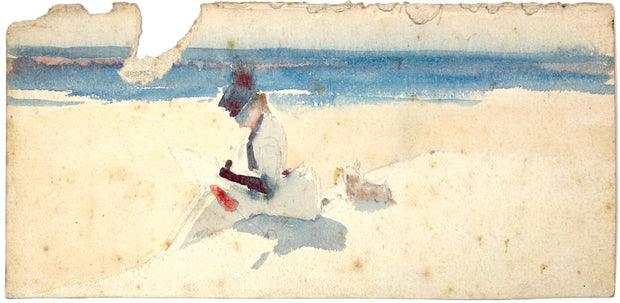 French Beach (inscribed on the verso 'French Beach' by Albert de Belleroche) by Albert de Belleroche - Davidson Galleries