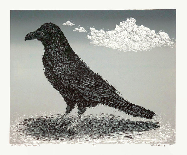 Odin's Raven, Huginn (Thought) by Marit Berg - Davidson Galleries