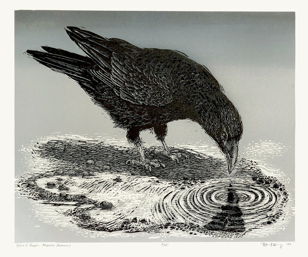 Odin's Raven, Muninn (Memory) by Marit Berg - Davidson Galleries