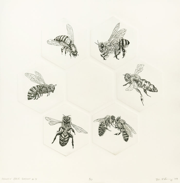 Honey Bee Group #4 by Marit Berg - Davidson Galleries