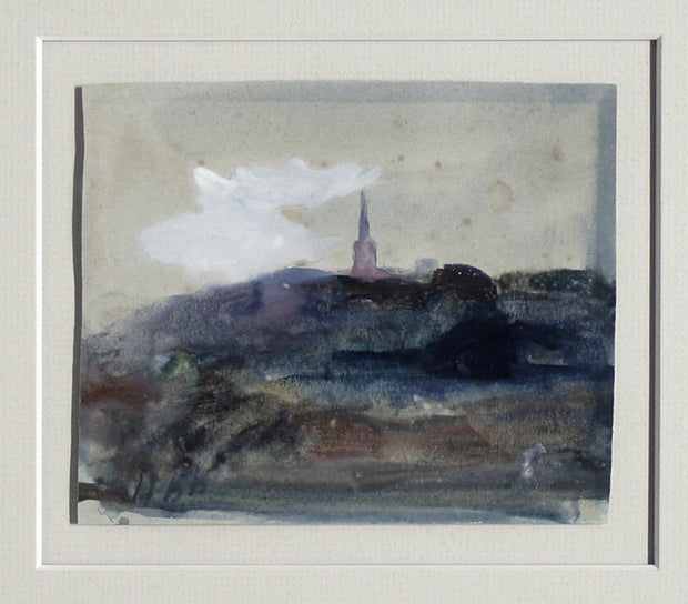 Landscape with Church Spire (Salisbury) by Hercules Brabazon Brabazon - Davidson Galleries