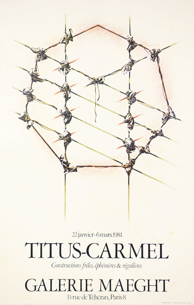 Constructions frêles, éphémères & régulières by Gerard Titus-Carmel - Davidson Galleries