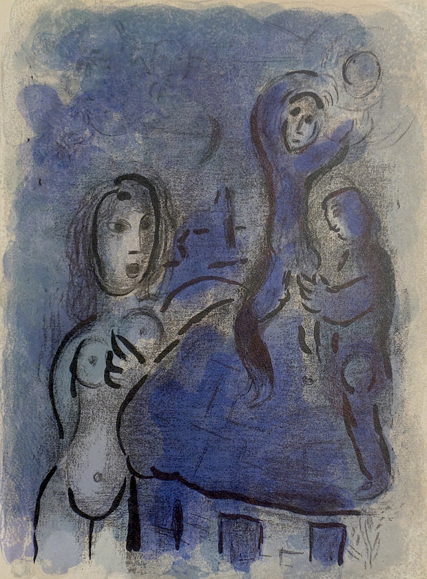 Rahab et Les Espions de Jéricho (Rahab and the Spies in Jericho) by Marc Chagall - Davidson Galleries
