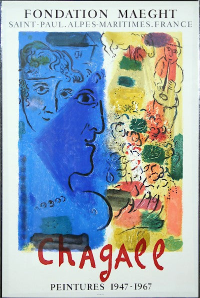 Blue Profile by Marc Chagall - Davidson Galleries