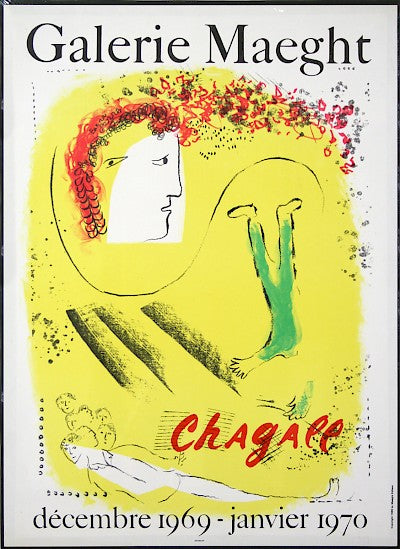 The Yellow Background by Marc Chagall - Davidson Galleries