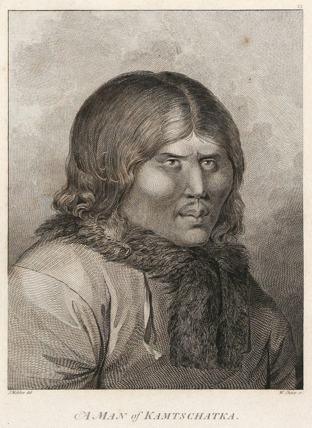 A Man of Kamtschatka by The Voyages of Captain Cook - Davidson Galleries