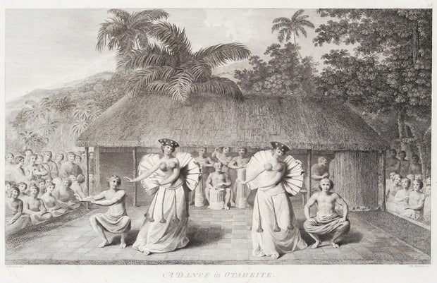 A Dance in Otaheite (Tahiti) by The Voyages of Captain Cook - Davidson Galleries