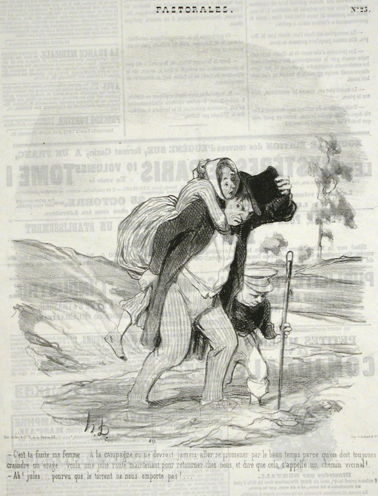 C'est ta faute, ma femme by Honoré Daumier - Davidson Galleries