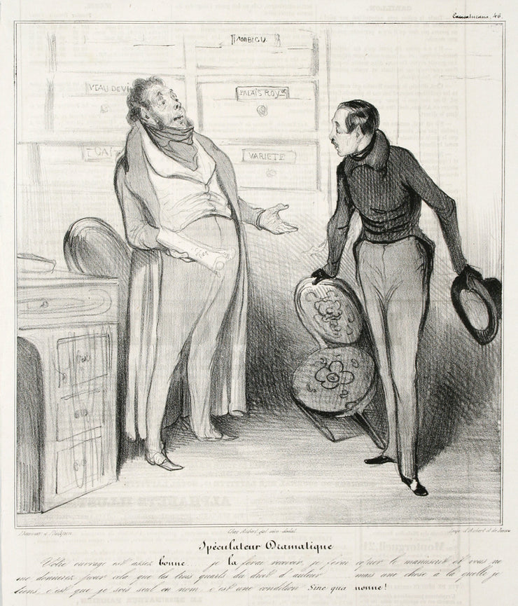 Spéculateur Dramatique by Honoré Daumier - Davidson Galleries