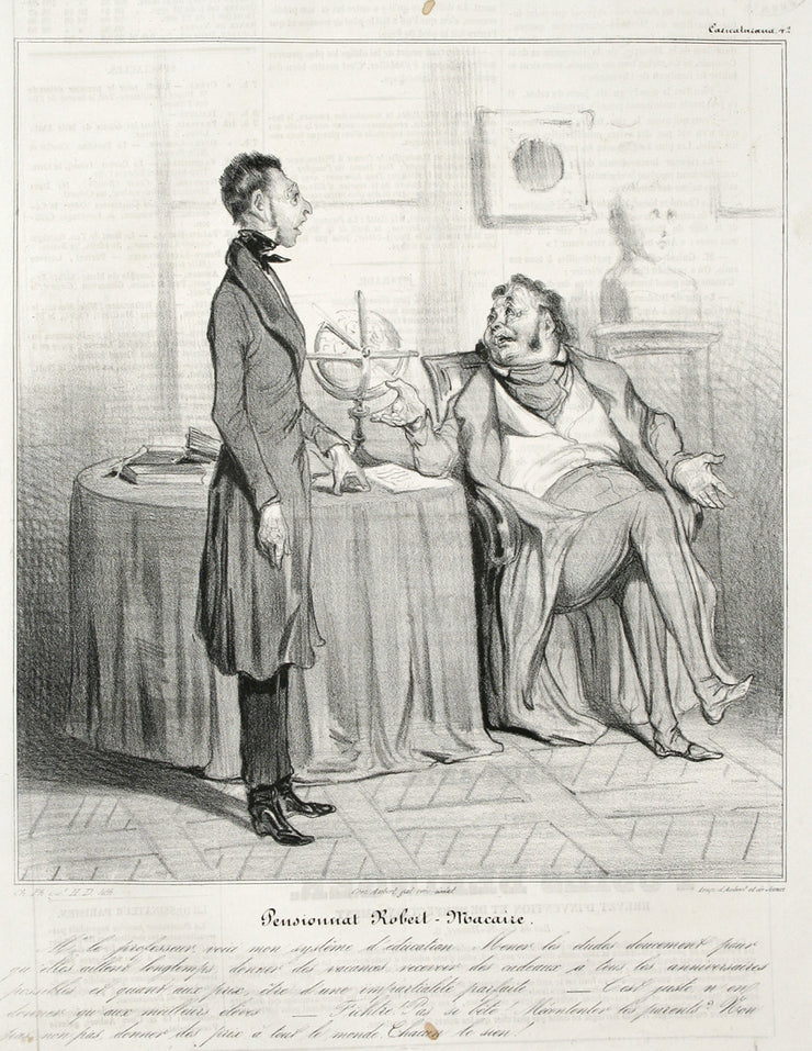 Pensionnat Robert Macaire by Honoré Daumier - Davidson Galleries