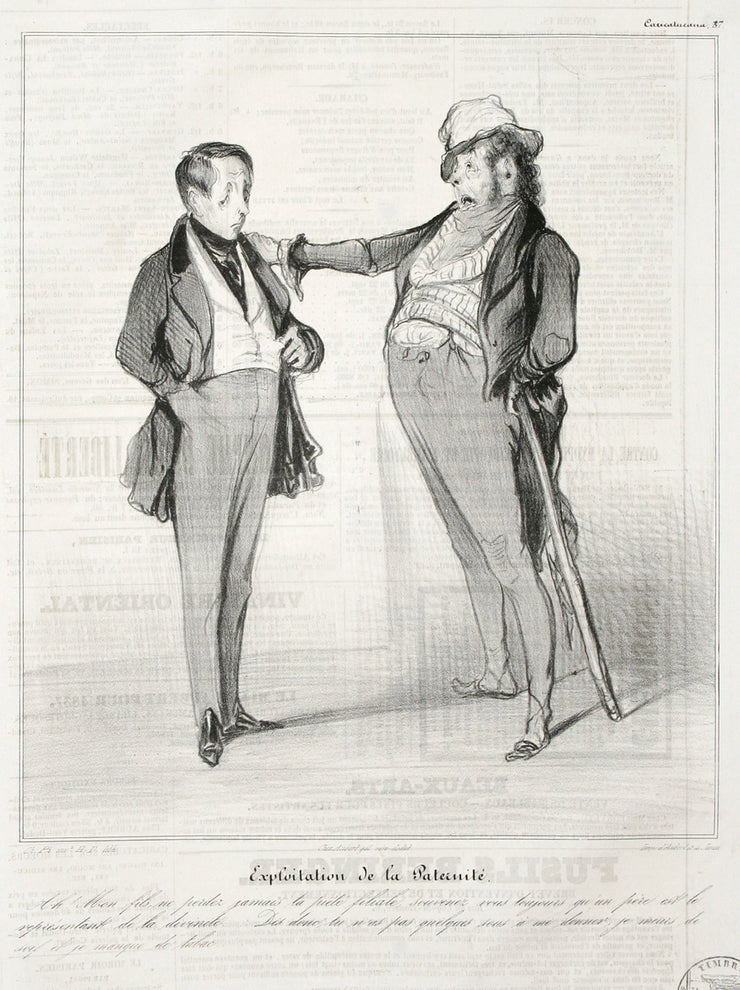 Exploitation De La Paternité by Honoré Daumier - Davidson Galleries