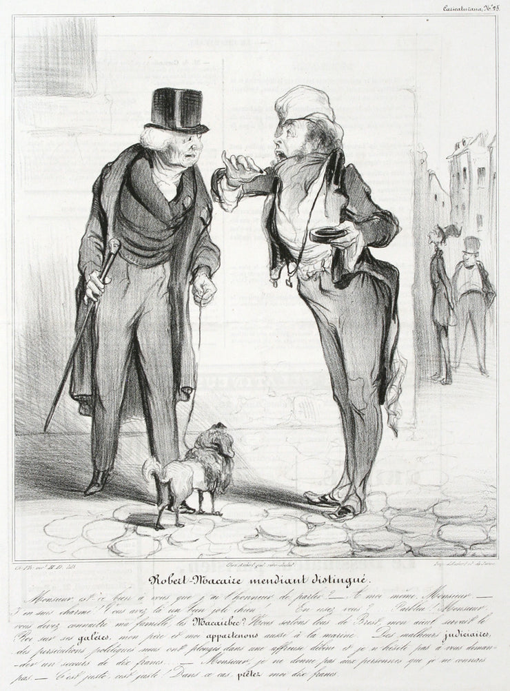 Robert Macaire Mendiant Distingué by Honoré Daumier - Davidson Galleries
