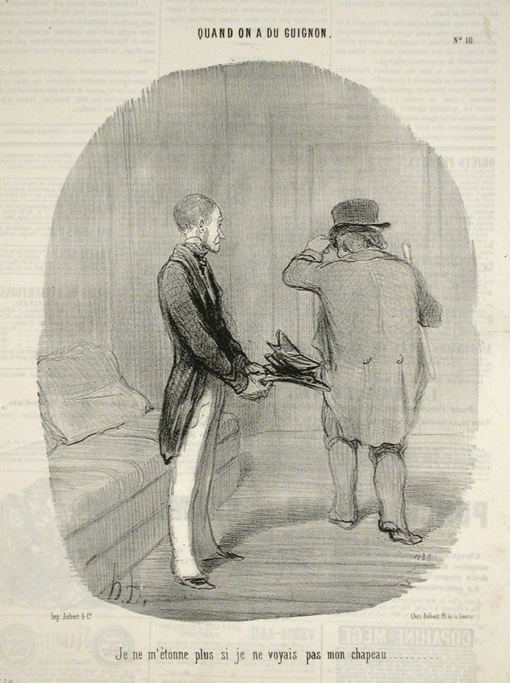 Je ne m'etonne plus si je ne voyais... by Honoré Daumier - Davidson Galleries