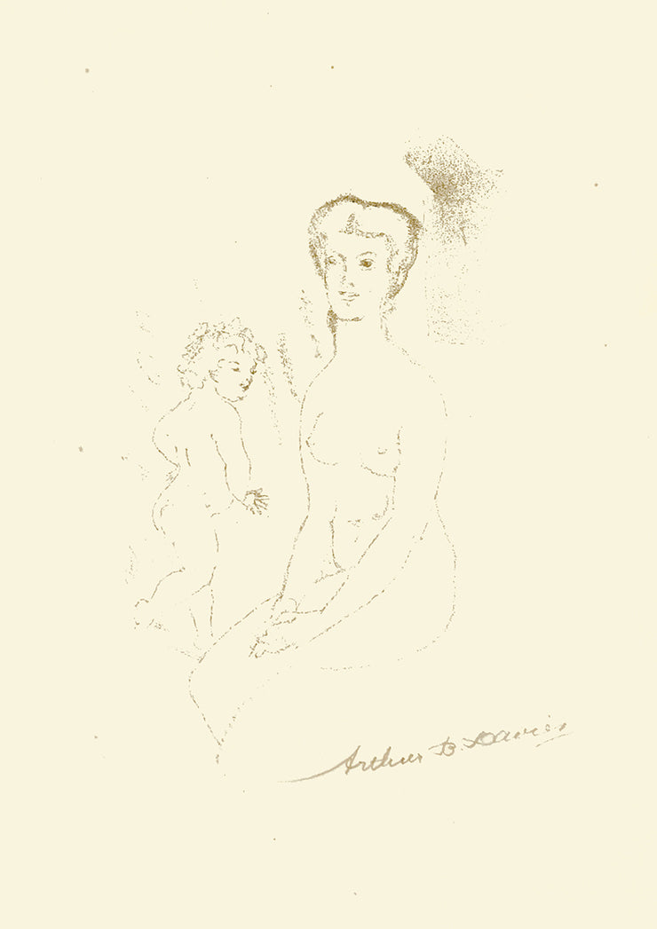 Seated Nude and Child by Arthur B. Davies - Davidson Galleries