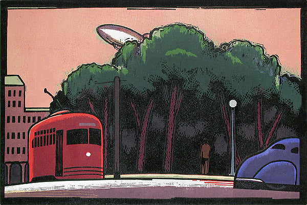 Streetcar, Park by Lockwood Dennis - Davidson Galleries
