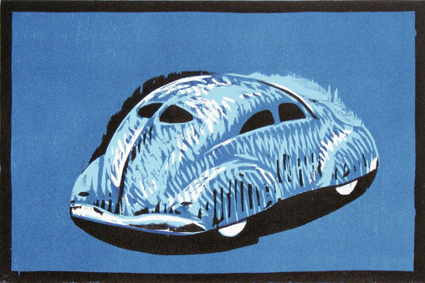 Blue Car by Lockwood Dennis - Davidson Galleries