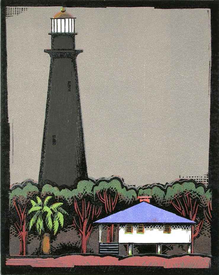 Lighthouse, Galveston Bay by Lockwood Dennis - Davidson Galleries