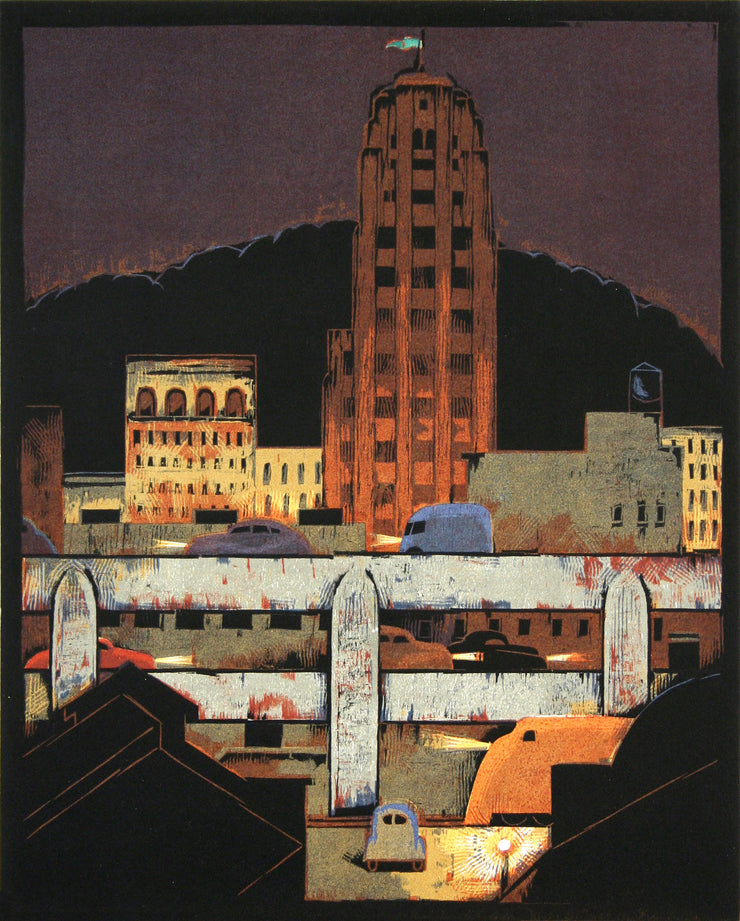 City at Night by Lockwood Dennis - Davidson Galleries