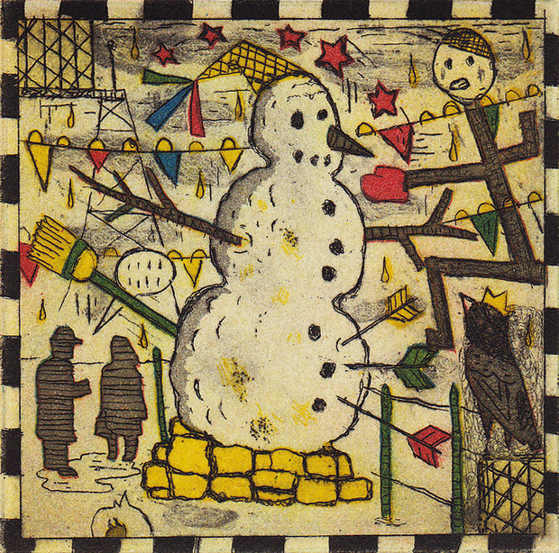 Chicago Snowman by Tony Fitzpatrick - Davidson Galleries