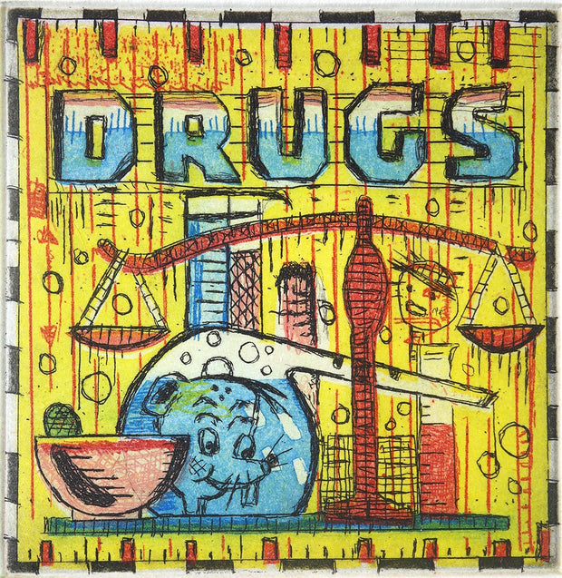 Drugs by Tony Fitzpatrick - Davidson Galleries
