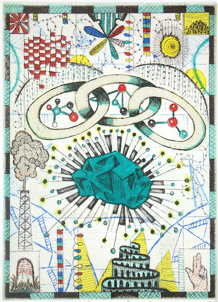 The Chain Gang Dreams of Kryptonite by Tony Fitzpatrick - Davidson Galleries