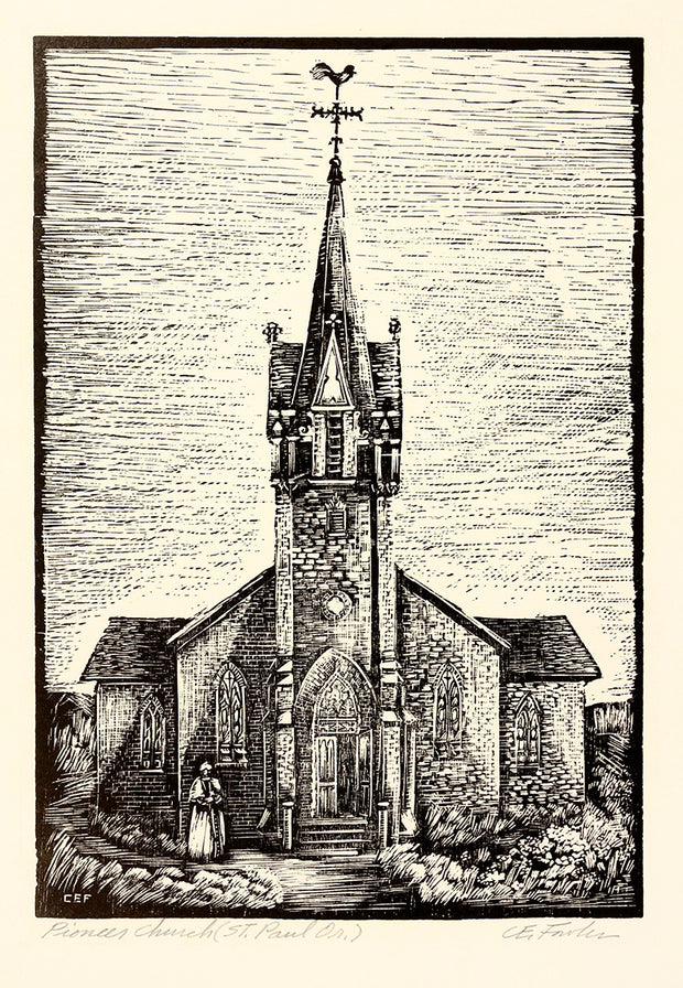 Pioneer Church (St. Paul, OR) by Constance E. Fowler - Davidson Galleries